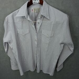 Baron wmen's western long sleeve pearl snap button